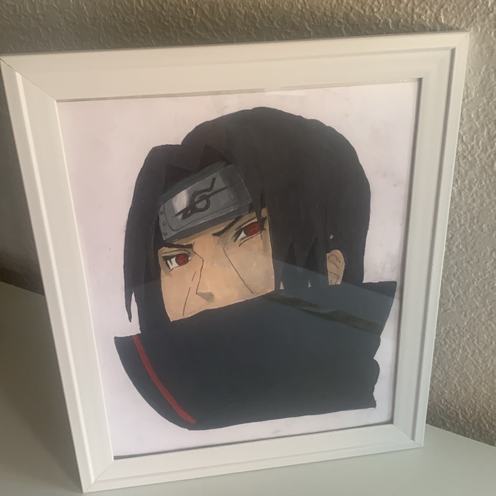 Itachi framed drawing - Picture 2 of 7